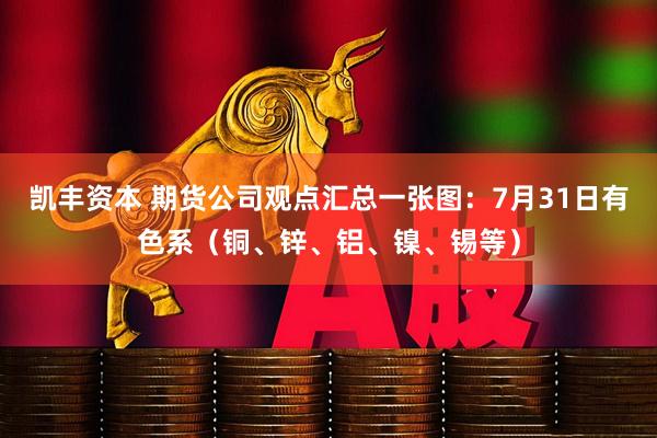 凯丰资本 期货公司观点汇总一张图：7月31日有色系（铜、锌、铝、镍、锡等）